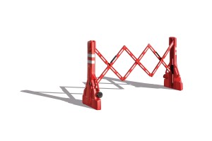 Bariera nożycowa PVC (zintegrowany system składania)