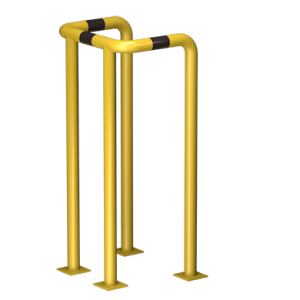 Odbojnica U-4 średnica 60,3 mm wysokość 1200 mm, wymiar wewnętrzny A=400 mm B=400 mm