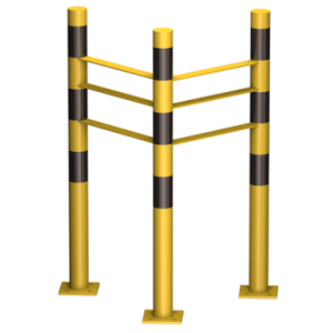 Odbojnica narożna lekka wysokość 900 mm, wymiar wewnętrzny  A=400 mm, B=400 mm
