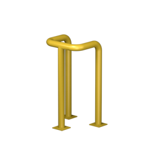 Odbojnica U-3 średnica 60,3 mm wysokość 800 mm, wymiar wewnętrzny A=250 mm B=300 mm