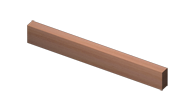 Kantówka z drewna iglastego, 200 x 100 mm. Długość 1500 mm.