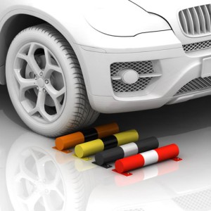 Ogranicznik parkingowy stalowy rura 60,3 mm długość 400 mm kolor do wyboru 