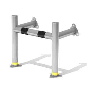 Odbojnica U-2 aluminiowa AluProSafe średnica 60,0 mm, wysokość 500 mm, wymiary wewnętrzne A=360 mm B=300 mm do przykręcenia
