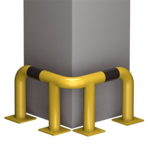 Odbojnica narożna równoramienna średnica 60,3 mm wysokość 300 mm, długość ramion A=300 mm